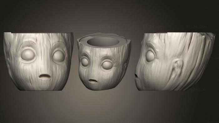 Vases (Mate groot, VZ_0737) 3D models for cnc